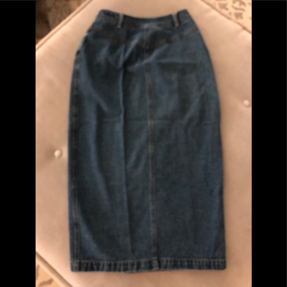 Midi Denim Wrap Skirt, the Limited, size 4 - Picture 2 of 5